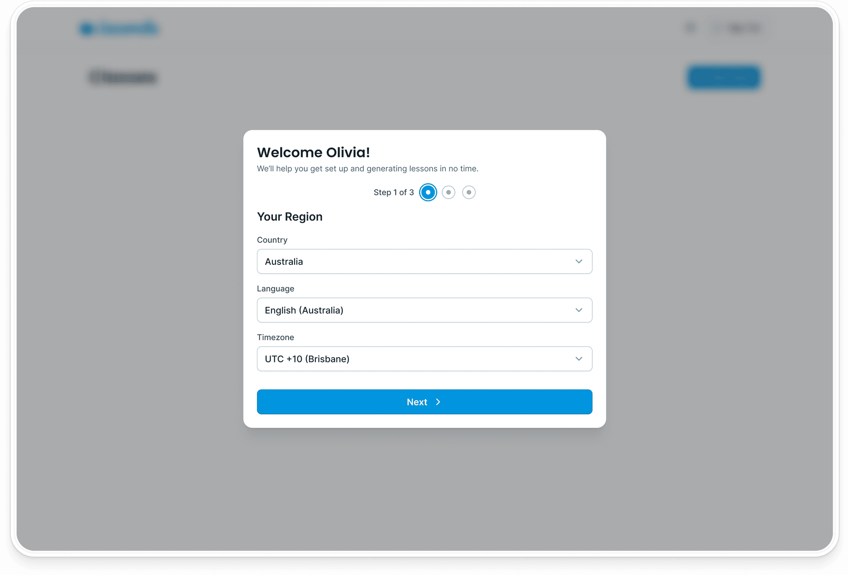 Step 2: Complete Onboarding