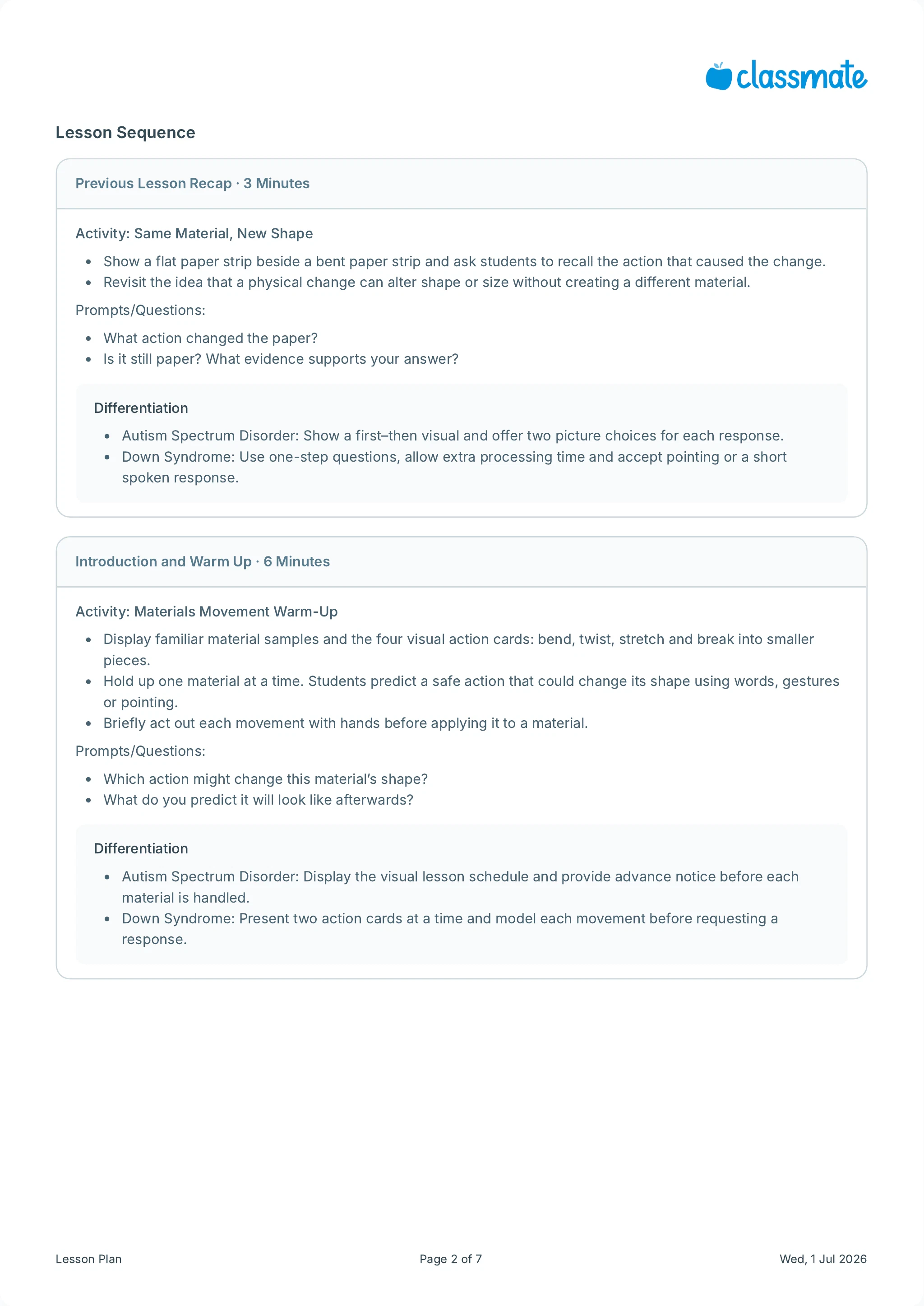 Lesson plan preview page 2