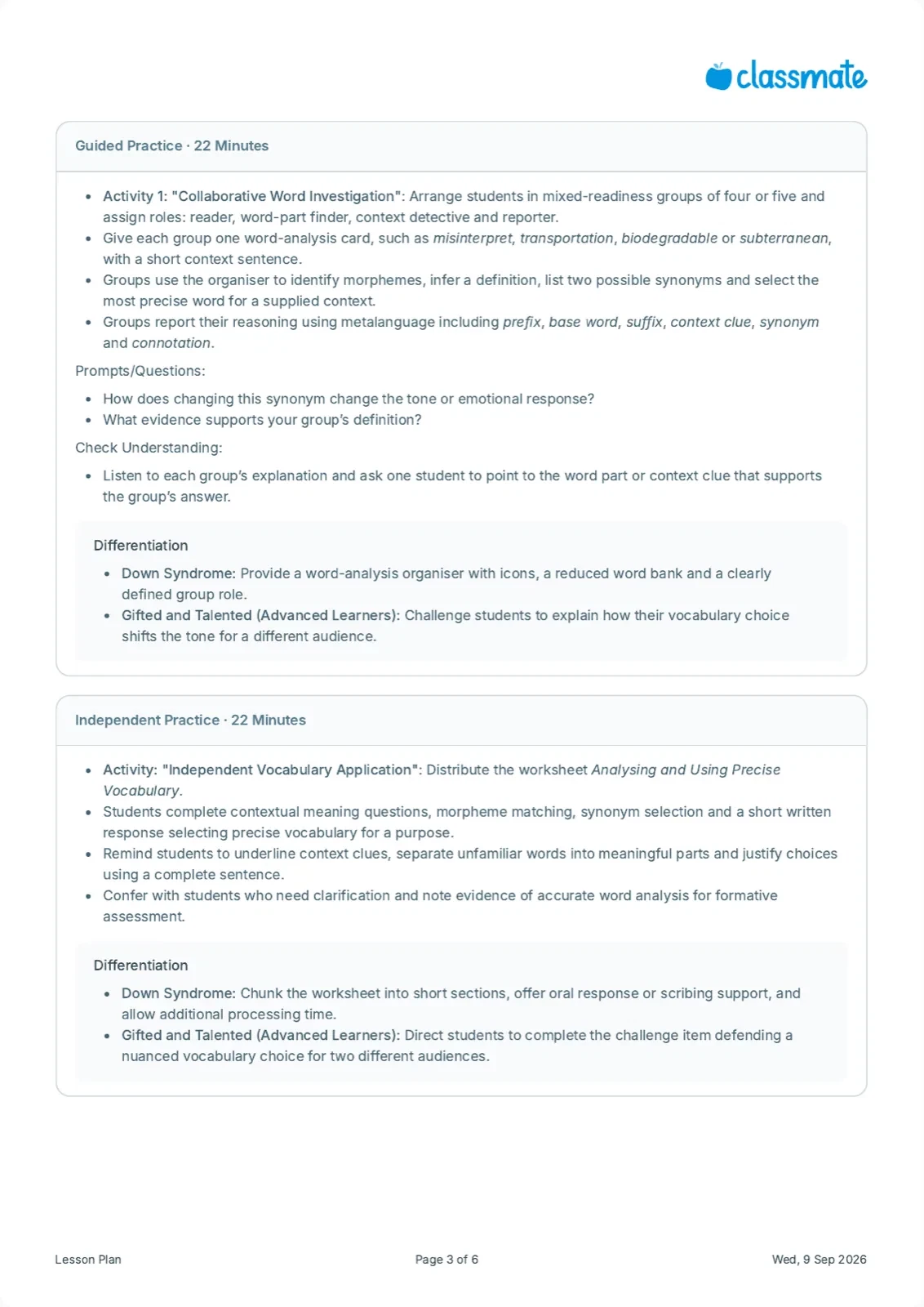 Lesson plan preview page 3
