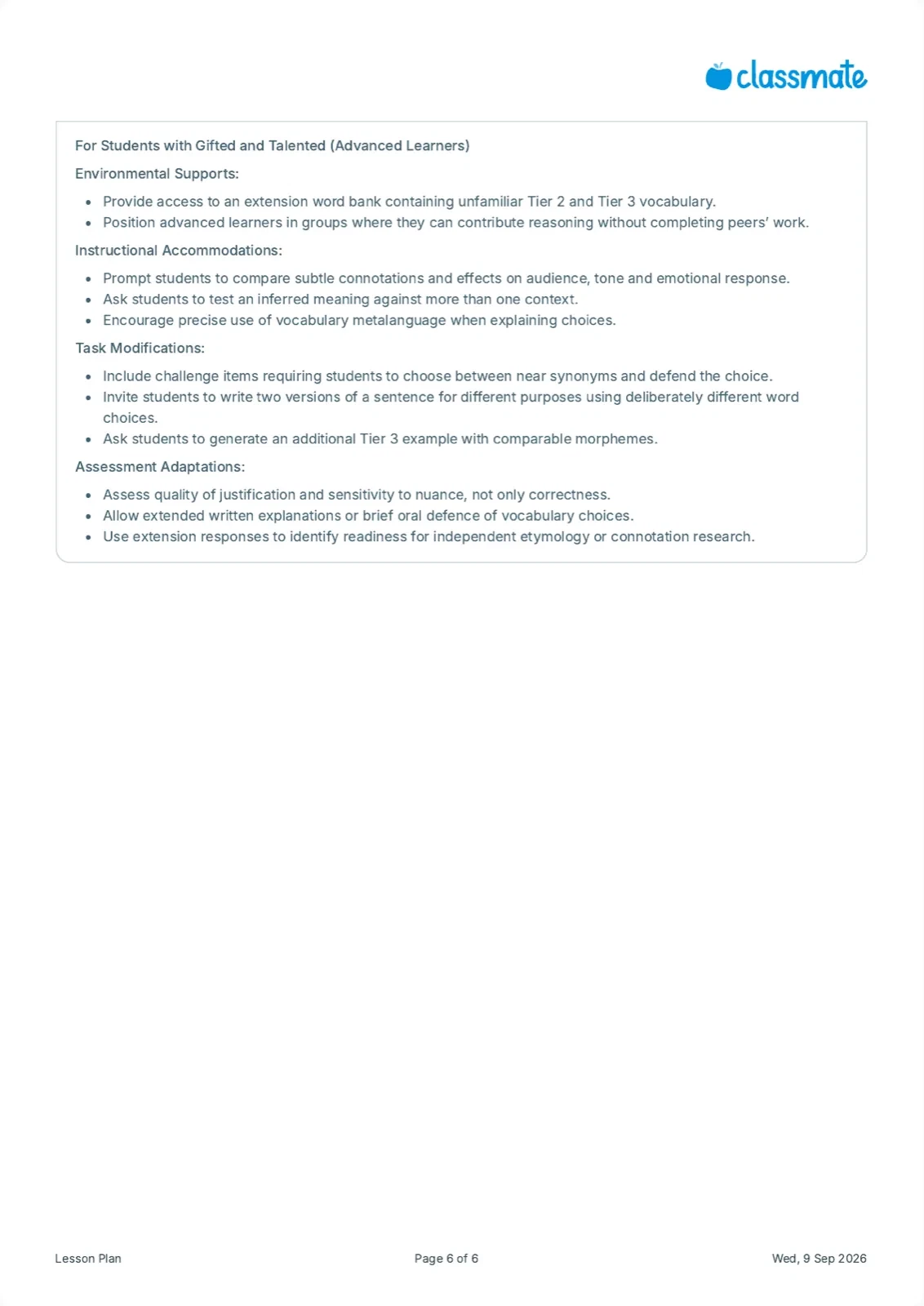 Lesson plan preview page 6