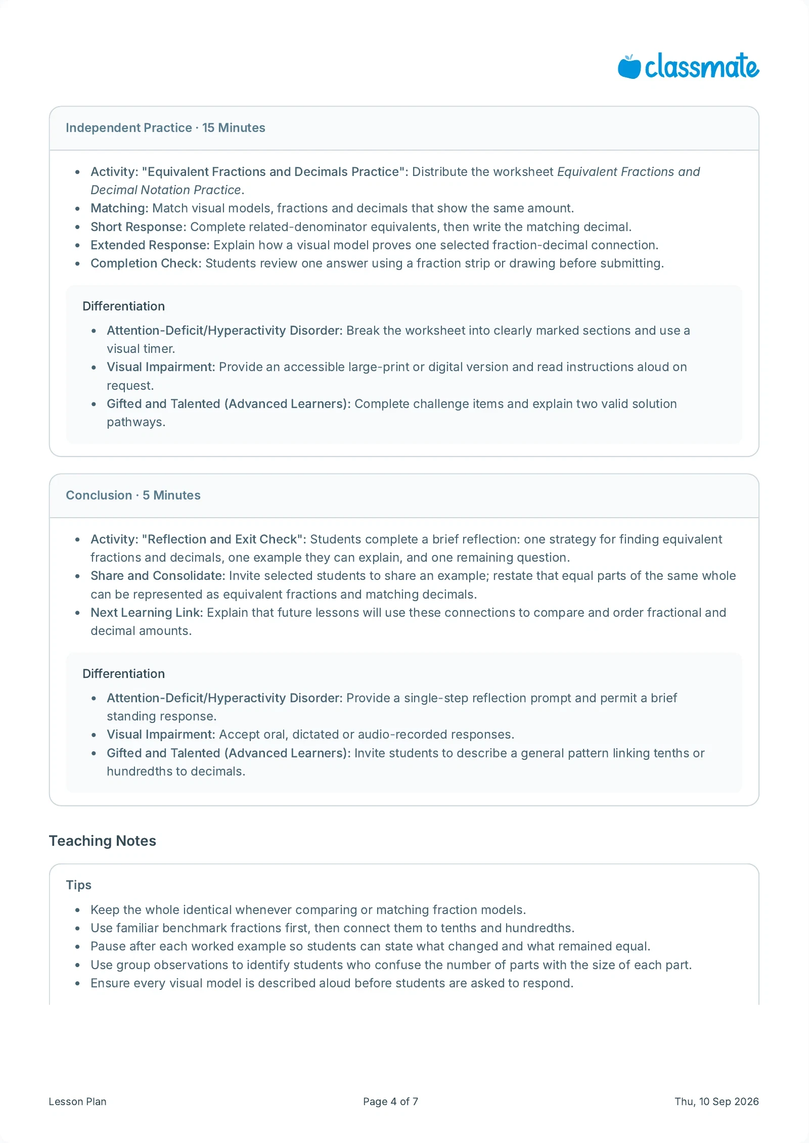 Lesson plan preview page 4
